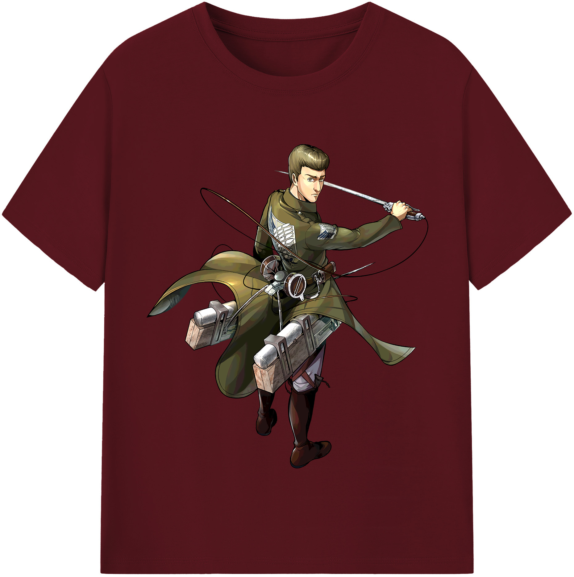 （画像用） 進撃の巨人 Attack on Titan 綿100％半袖Tシャツ（フロントプリント）